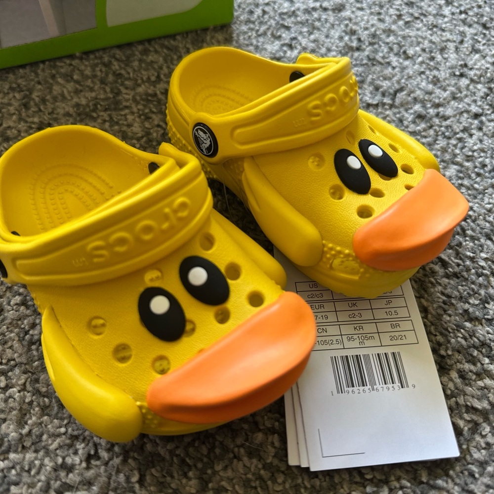 Crocs Kids' Yellow Duck Clogs